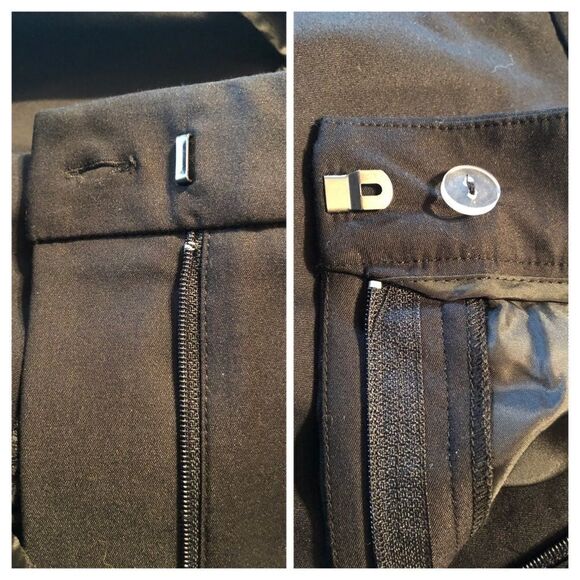 Vince Tapered Ankle Black Trousers Size 12 - Picture 6 of 8